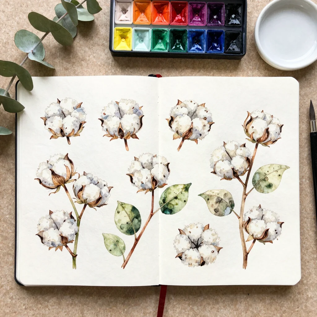 Vivência de Pintura Botânica em Aquarela
